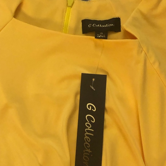 G collection yellow women’s dress Sz 10 NWT - Picture 9 of 10